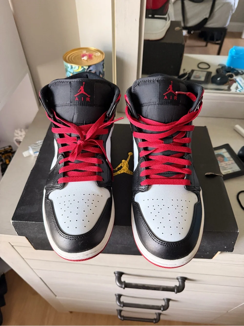 Jordan sneaker featuring
